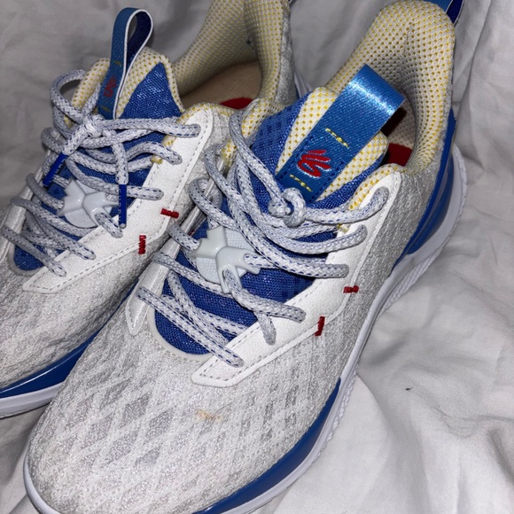 Men Sz 9 / Women 10.5 Under Armor Curry Flow 10 Dub Nation Home PE 3027510-100 - Picture 4 of 6